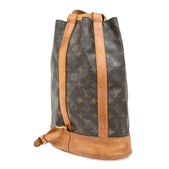 LOUIS VUITTON LV Randonnee PM Shoulder Bag Monogram Leather Brown M42243 35KA717 - Picture 4 of 16